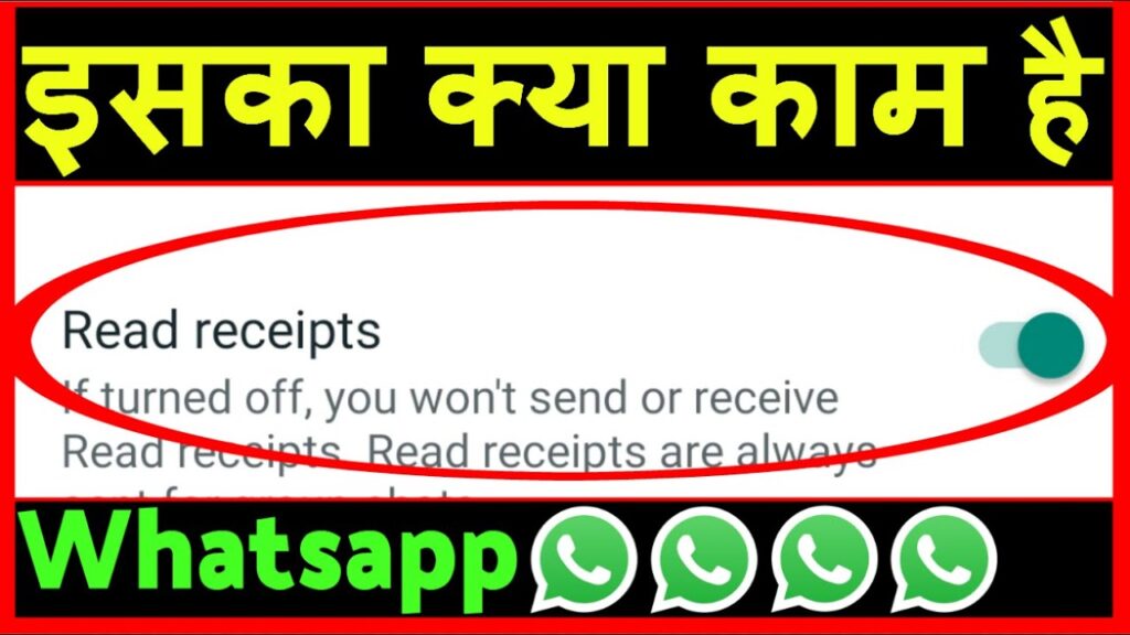 WhatsApp read receipt means in Hindi