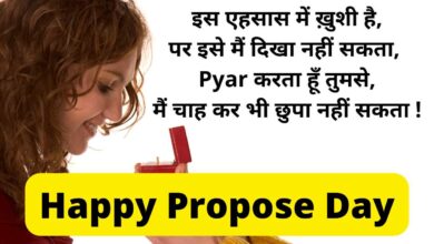 propose shayari hindi