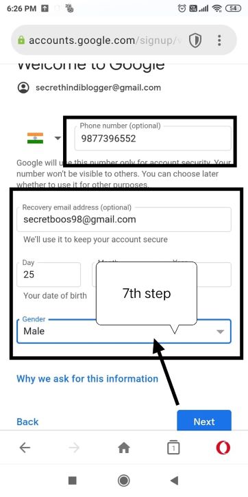 google gmail account