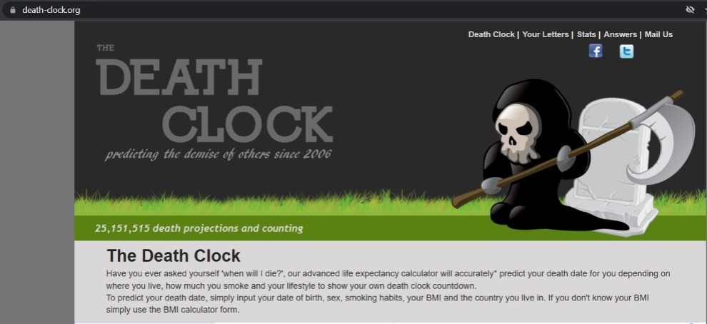 www.death_cloth.org website