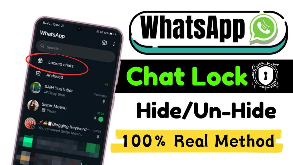 WhatsApp Locked Chat Ko Hide Kaise Kare